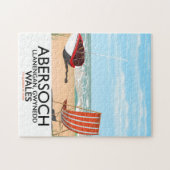 Abersoch Llanengan in Gwynedd, Wales Reiseplakat Puzzle (Horizontal)