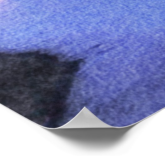 Aberystwyth Abend Poster (Ecke)