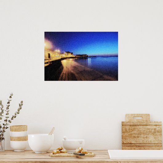 Aberystwyth am Nachtposter Poster (Küche)