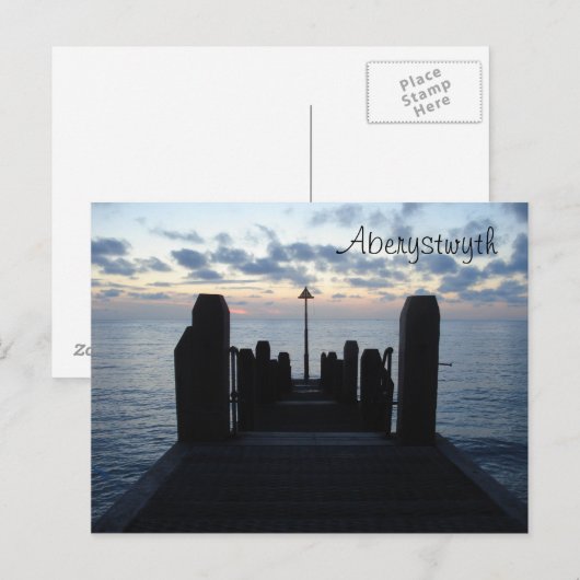 Aberystwyth Jetty Postkarte (Vorne/Hinten)