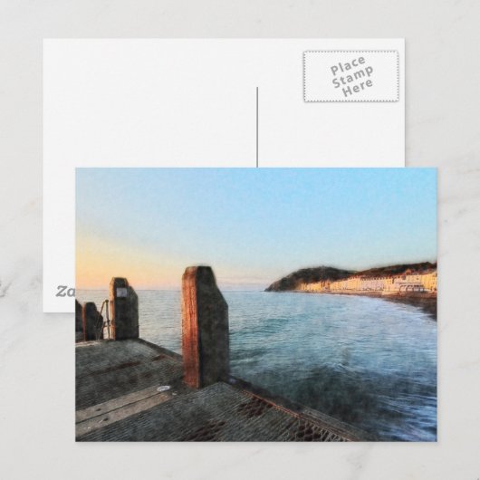 Aberystwyth Sea Front Postkarte (Vorne/Hinten)