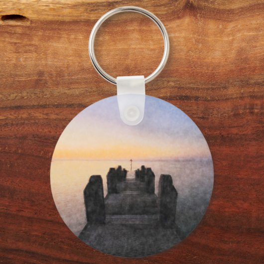 Aberystwyth Sea Front Schlüsselanhänger (Vorderseite)