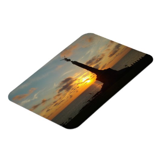 Aberystwyth Sunset Magnet (Linke Seite)