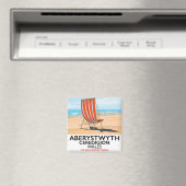 Aberystwyth Wales Reiseplakat Magnet (In Situ (Geschirrspüler))
