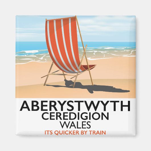 Aberystwyth Wales Reiseplakat Magnet (Vorne)
