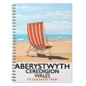 Aberystwyth Wales Reiseplakat Notizblock (Vorderseite)