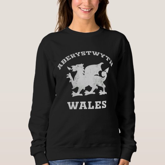 Aberystywth Men Women Kids Students Wales Welsh Dr Sweatshirt (Vorderseite)