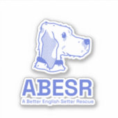ABESR Blue Logo-Aufkleber Aufkleber (Vorderseite)