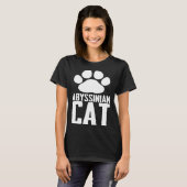 Abessiner Katze T-Shirt (Vorne ganz)