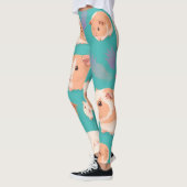 Abessinianische Guinea Pig Pastel farbenfrohe Must Leggings (Links)