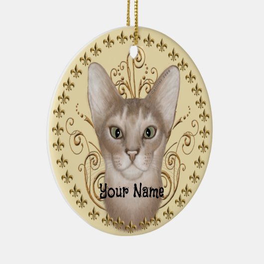 Abessinianische Lilie-Ornament Keramik Ornament (Rechts)