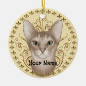 Abessinianische Lilie-Ornament Keramik Ornament (Vorne)