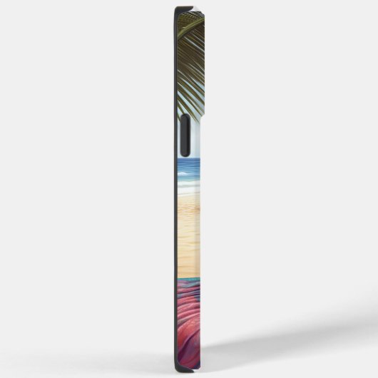 Abessinienkatze am Strand, Sommergeschenk für Katz Case-Mate iPhone Hülle (Rückseite / Rechts)