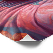 Abessinienkatze am Strand, Sommergeschenk für Katz Poster (Ecke)