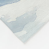 Abessinienkatze in Sledge Lass es Schnee Weihnacht Fleecedecke (Ecke)