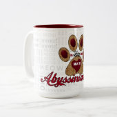 Abessinienkatze Lover's Breed Specific Cheetah Zweifarbige Tasse (Vorderseite Links)