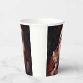 Abessinienkatze mit Weihnachtsmann Weihnachten Pappbecher (Rechts)