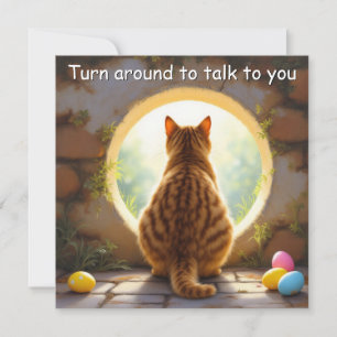 Abessinienkatze - Osterferienkarte Feiertagskarte