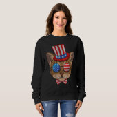 Abessinier 4. Juli American Abyssinian USA Unc Sweatshirt (Vorne ganz)