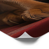 Abessinier am Feuerplatz Weihnachten Poster (Ecke)