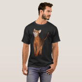 Abessinierkatze Katze T-Shirt (Vorne ganz)