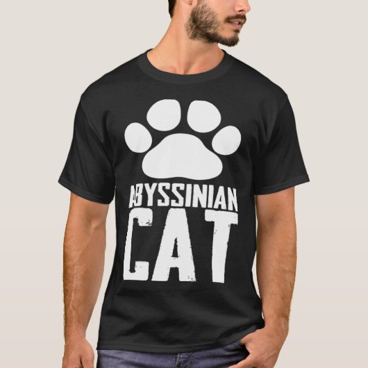 Abessinierkatze T-Shirt (Vorderseite)