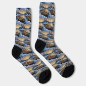 Abessinierkatze Weihnachten Boot Urlaub Socken (Rechts)