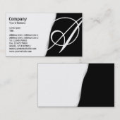 Abfahren - Schwarz Visitenkarte (Vorne/Hinten)