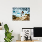 Abfahrt auf dem Berg Poster (Heimbüro)