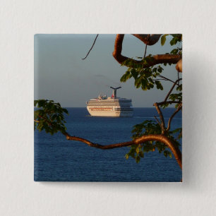 Abfahrt bei Sunset I Cruise Vacation Button