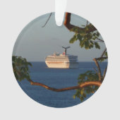 Abfahrt bei Sunset I Cruise Vacation Ornament (Vorderseite)
