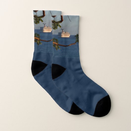 Abfahrt bei Sunset I Cruise Vacation Socken (Paar)