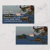 Abfahrt bei Sunset I Cruise Vacation Visitenkarte (Vorne/Hinten)