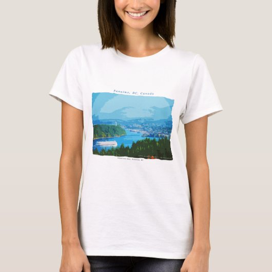 Abfahrt-Bucht, Nanaimo T-Shirt (Vorderseite)