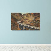 Abfahrt der Ridge-Route bis Bakersfield Leinwanddruck (Insitu (Holzboden))