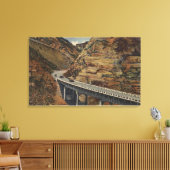 Abfahrt der Ridge-Route bis Bakersfield Leinwanddruck (Insitu (Wohnzimmer))