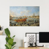 Abfahrt des "Bucentaur" für den Lido Poster (Heimbüro)