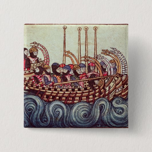 Abfahrt eines Bootes für die Kreuzzüge, Button (Vorderseite)