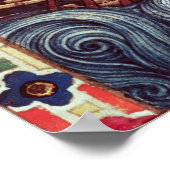 Abfahrt eines Schiffes für die Kreuzzüge, Poster (Ecke)