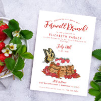 Abfahrt Farewell Brunch Strawberry Waffeln