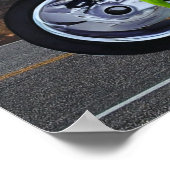 Abfahrt in den Ruhestand Custom Gecko Motorrad Poster (Ecke)