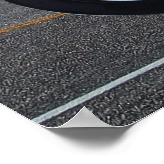 Abfahrt in den Ruhestand Custom Gecko Motorrad Poster (Ecke)