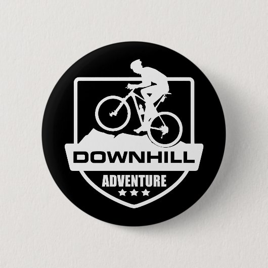 Abfahrt Mountainbike Button (Vorderseite)