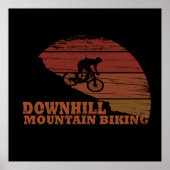 Abfahrt Mountainbike Poster (Vorne)