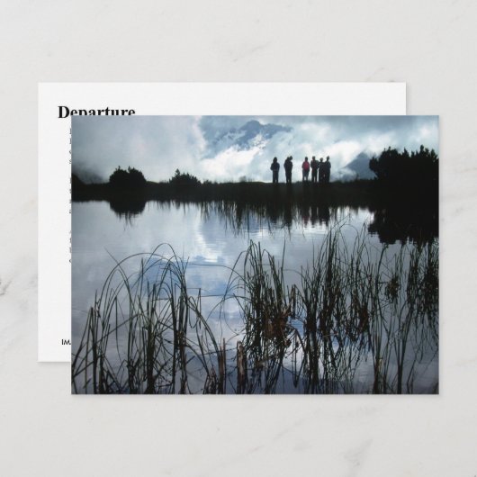 ABFAHRT POSTKARTE (Vorne/Hinten)