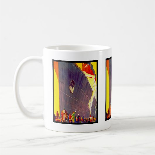 Abfahrt von Aquitanien Kaffeetasse (Links)