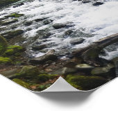 Abfahrt von Bridal Veil Falls, Oregon Poster (Ecke)