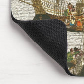 Abfahrt von Lissabon für Brasilien Mousepad (Ecke)