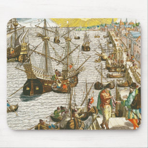 Abfahrt von Lissabon für Brasilien Mousepad