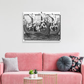 Abfahrt von St. Louis für den Kreuzzug Leinwanddruck (Insitu (Wohnzimmer))